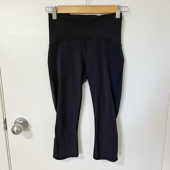 Lululemon Train Times High Rise Crop (17") Leggings Black size 4 - Picture 7 of 16